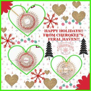 Large!! Betsey Johnson pink/white Necklace/Brooch